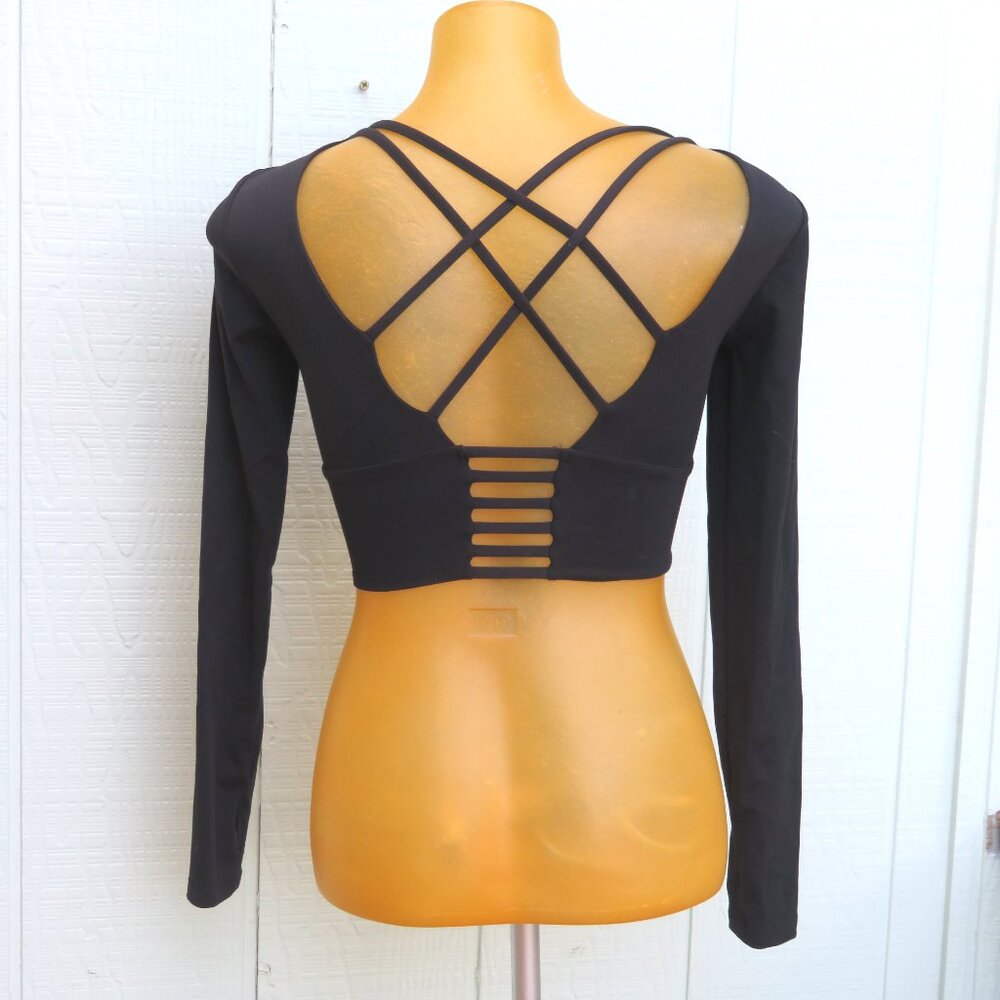 Crop top with open back